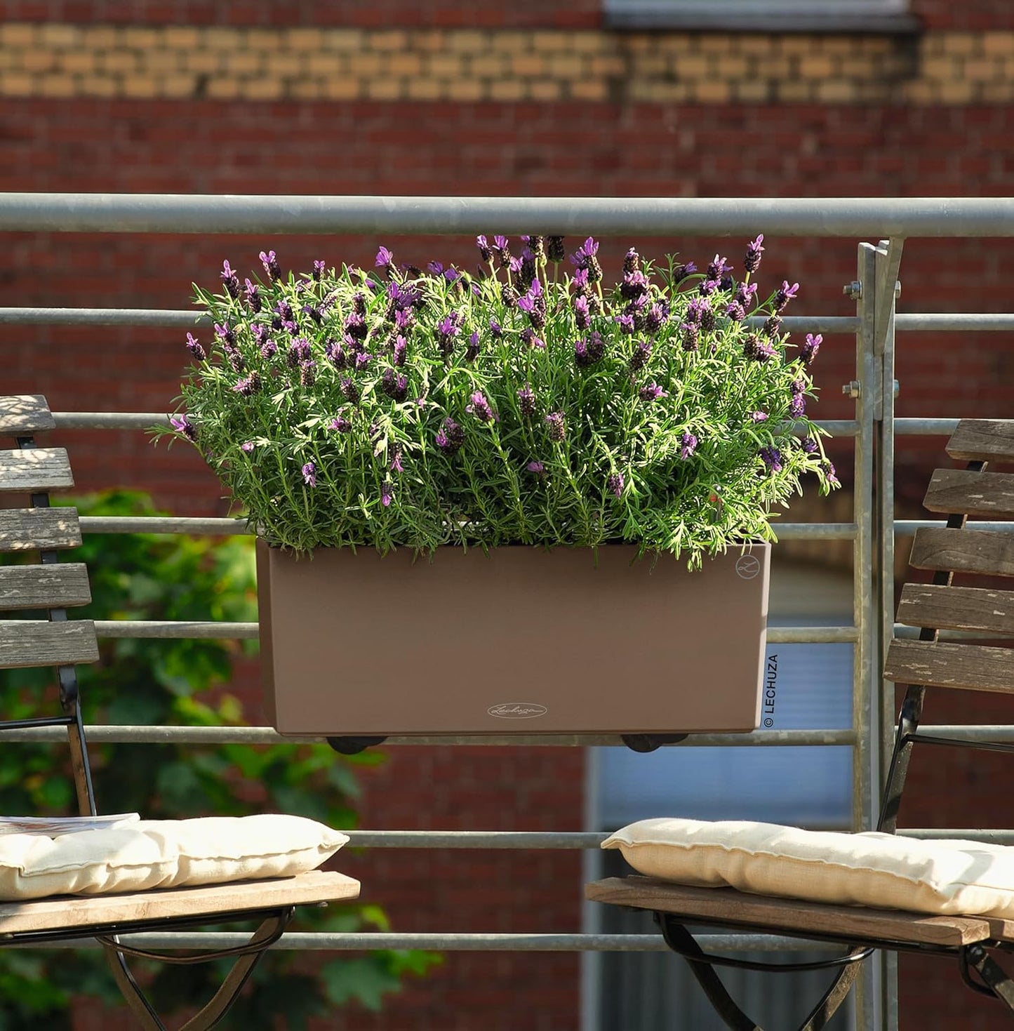 Balconera Color 50 All-In-One (Matte Smooth) Planter, Nutmeg