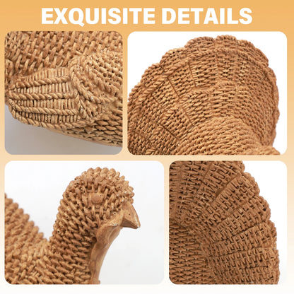 Thanksgiving Turkey Decor, Fall Decorations for Home, Rustic Turkey Thanksgiving Decorations and Fall Table Centerpiece