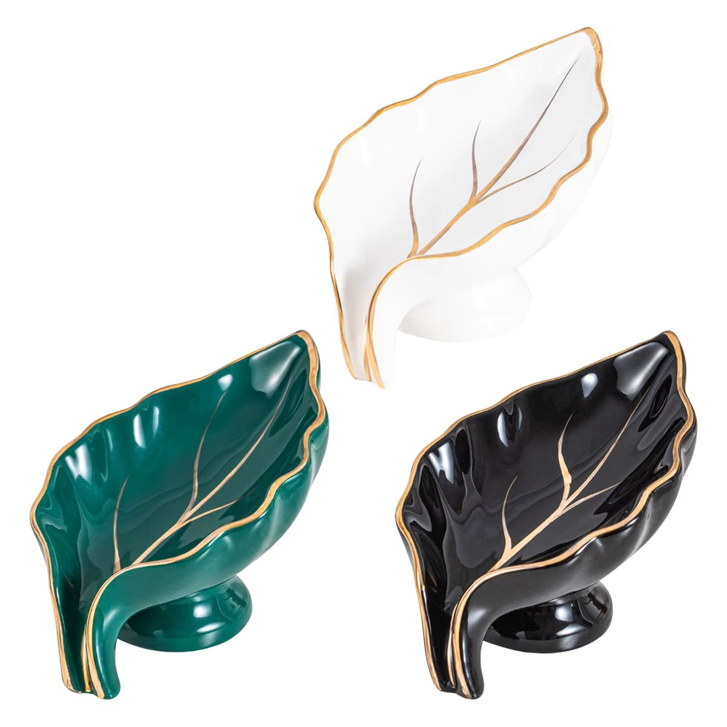 Ceramic Bathroom Soap Dishes Rack Storage Case Box Soap Holder for Toilet,