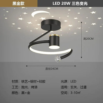 Modern Nordic Starry Sky Corridor Ceiling Light