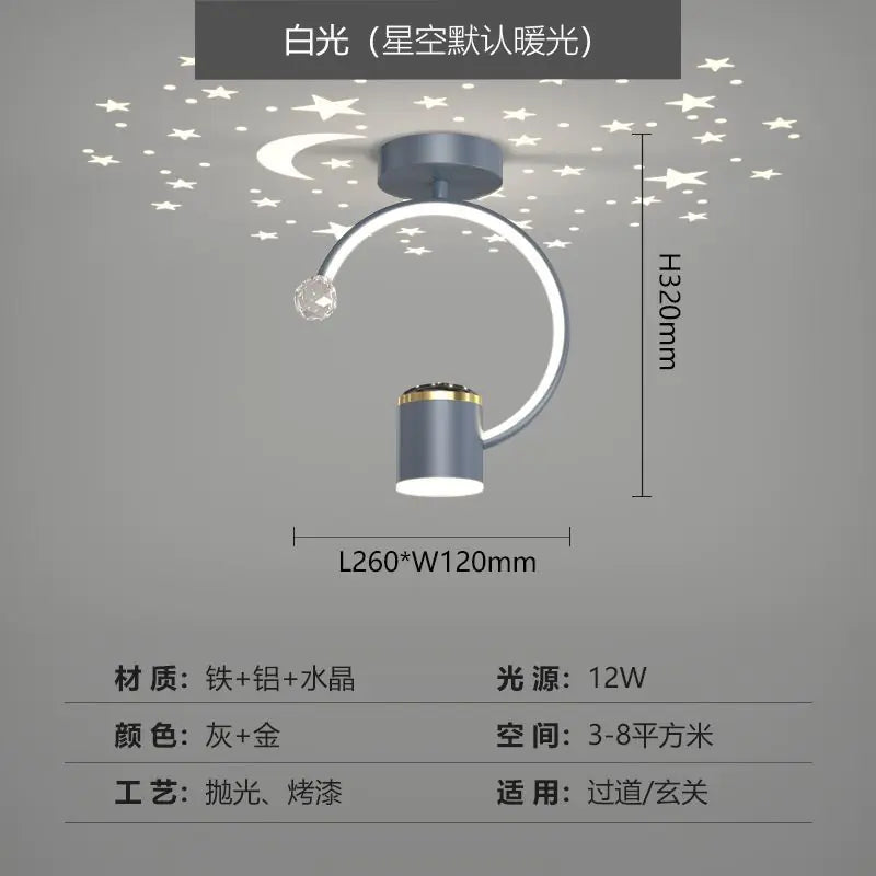 Modern Nordic Starry Sky Corridor Ceiling Light