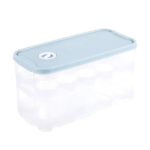 Transparent Multi-Layer Egg Storage Box with Lid