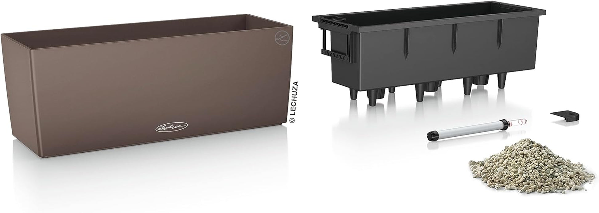 Balconera Color 50 All-In-One (Matte Smooth) Planter, Nutmeg