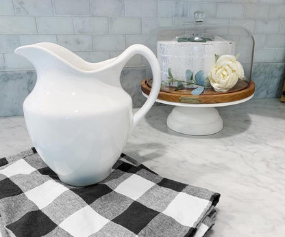 Black Kitchen Towels, 100% Cotton, Set of 3, Halloween Black Hand Towels, Checkered Tea Towels, Buffalo Plaid Kitchen Towels, Cotton Dishtowel, Quick Drying Dish Towels (Black and White)