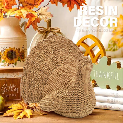 Thanksgiving Turkey Decor, Fall Decorations for Home, Rustic Turkey Thanksgiving Decorations and Fall Table Centerpiece