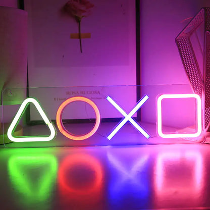 LED Creative Pendant Neon Light with Acrylic Backboard